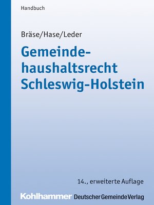 cover image of Gemeindehaushaltsrecht Schleswig-Holstein